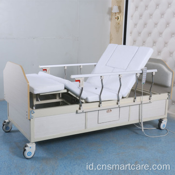 Anti Sideslip Electric Reclining Hospital Bed With Bedpan